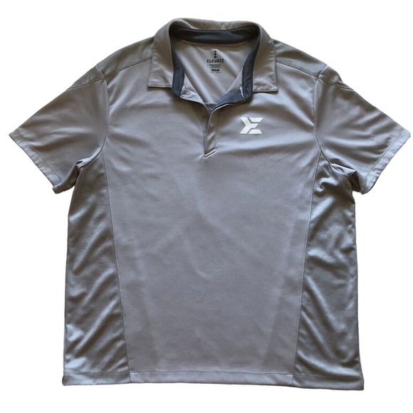 ELEVATE, PIEDMONT POLO SHIRT, GRAY, MEN'S SIZE X LARGE - Picture 1 of 6